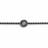 Bracelet chaîne Eguzkilore en acier 316L avec émail noir